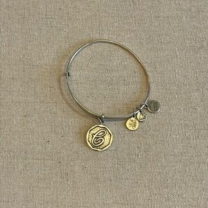 Alex and Ani Silver Expandable Wire “C” Bracelet